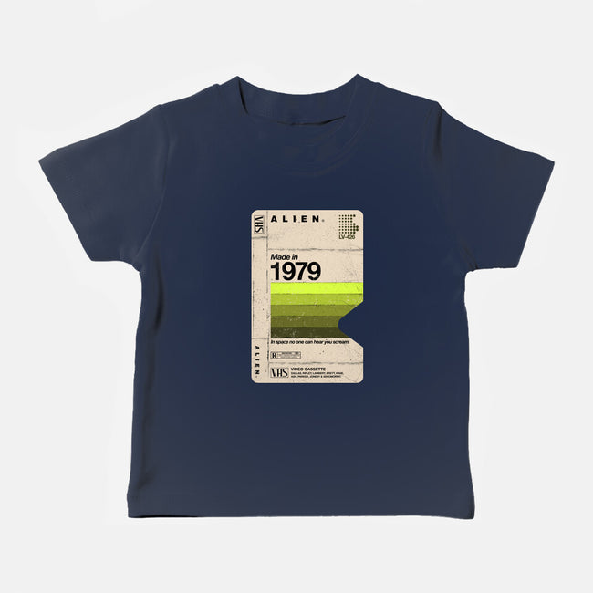 Alien Blank Tape-Baby-Basic-Tee-rocketman_art