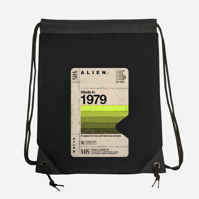 Alien Blank Tape-None-Drawstring-Bag-rocketman_art