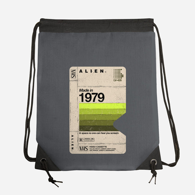 Alien Blank Tape-None-Drawstring-Bag-rocketman_art