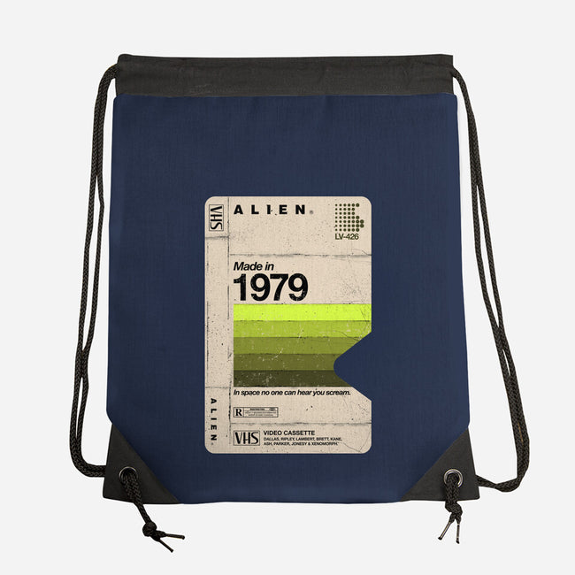 Alien Blank Tape-None-Drawstring-Bag-rocketman_art