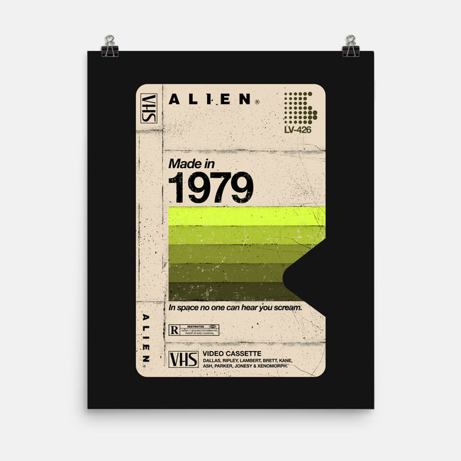 Alien Blank Tape-None-Matte-Poster-rocketman_art