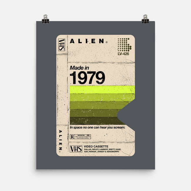Alien Blank Tape-None-Matte-Poster-rocketman_art