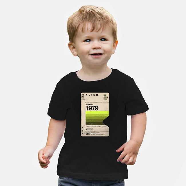 Alien Blank Tape-Baby-Basic-Tee-rocketman_art