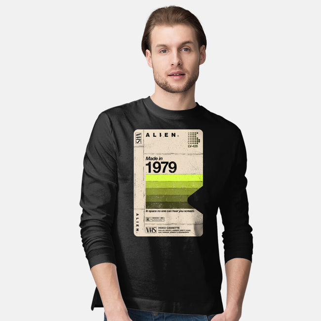 Alien Blank Tape-Mens-Long Sleeved-Tee-rocketman_art