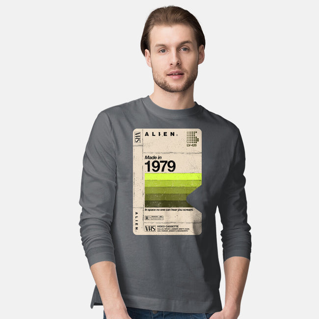 Alien Blank Tape-Mens-Long Sleeved-Tee-rocketman_art