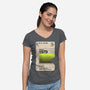 Alien Blank Tape-Womens-V-Neck-Tee-rocketman_art