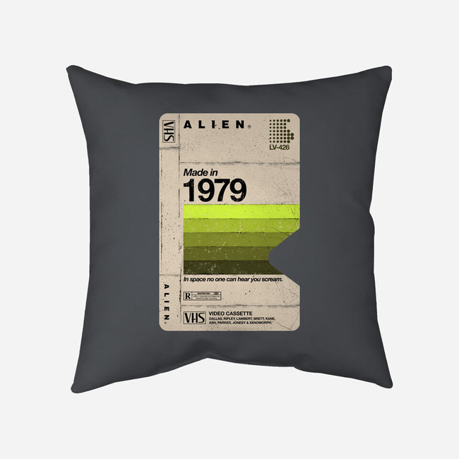 Alien Blank Tape-None-Removable Cover w Insert-Throw Pillow-rocketman_art