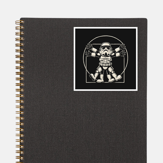 Vitruvian Stormtrooper-None-Glossy-Sticker-Immortalized