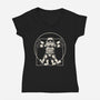 Vitruvian Stormtrooper-Womens-V-Neck-Tee-Immortalized