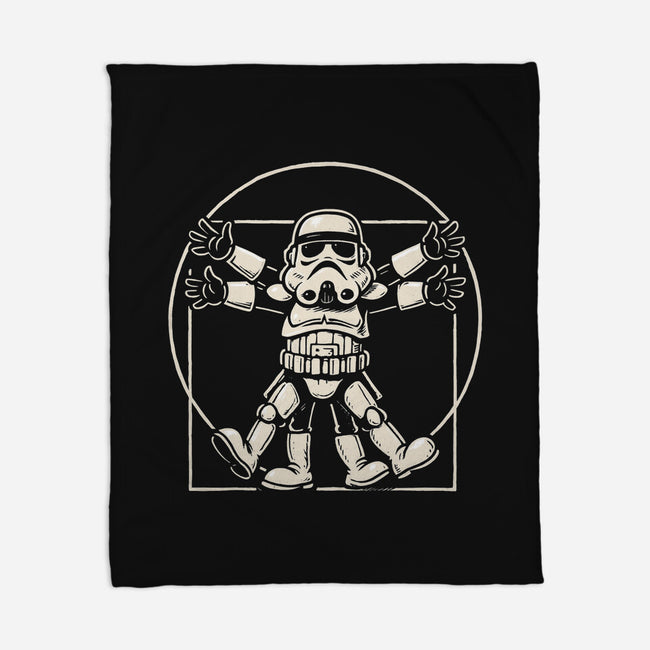 Vitruvian Stormtrooper-None-Fleece-Blanket-Immortalized
