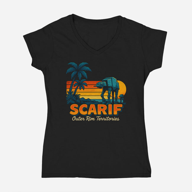 Outer Rim Territories-Womens-V-Neck-Tee-Immortalized