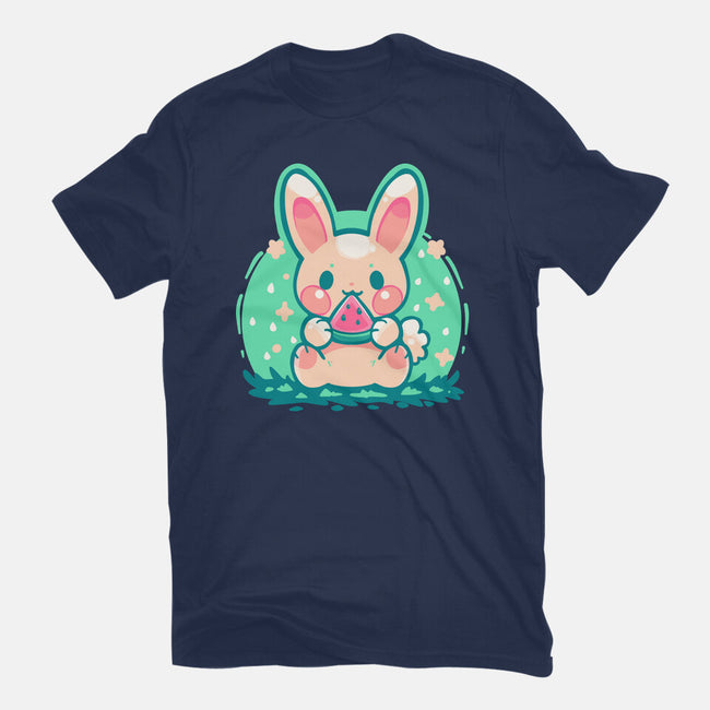 Summer Watermelon Bunny-Unisex-Basic-Tee-TechraNova