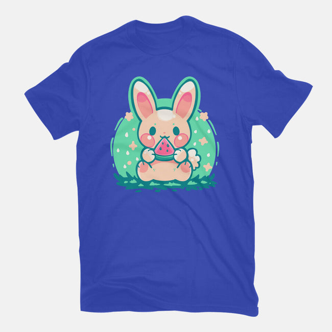 Summer Watermelon Bunny-Unisex-Basic-Tee-TechraNova