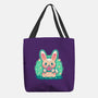 Summer Watermelon Bunny-None-Basic Tote-Bag-TechraNova