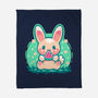 Summer Watermelon Bunny-None-Fleece-Blanket-TechraNova