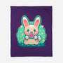 Summer Watermelon Bunny-None-Fleece-Blanket-TechraNova