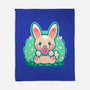 Summer Watermelon Bunny-None-Fleece-Blanket-TechraNova