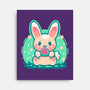 Summer Watermelon Bunny-None-Stretched-Canvas-TechraNova