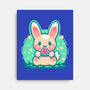 Summer Watermelon Bunny-None-Stretched-Canvas-TechraNova