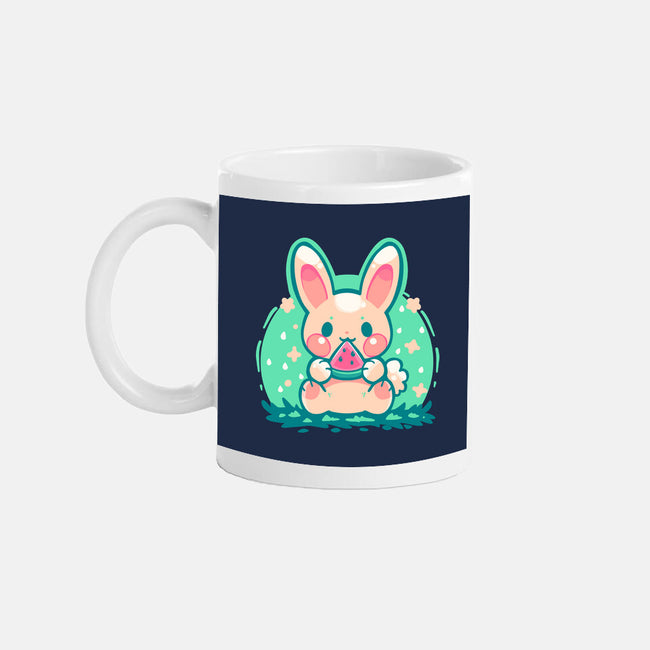 Summer Watermelon Bunny-None-Mug-Drinkware-TechraNova