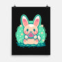 Summer Watermelon Bunny-None-Matte-Poster-TechraNova
