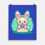 Summer Watermelon Bunny-None-Matte-Poster-TechraNova