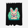 Summer Watermelon Bunny-None-Polyester-Shower Curtain-TechraNova