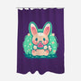 Summer Watermelon Bunny-None-Polyester-Shower Curtain-TechraNova