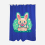 Summer Watermelon Bunny-None-Polyester-Shower Curtain-TechraNova