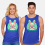 Summer Watermelon Bunny-Unisex-Basic-Tank-TechraNova