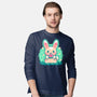 Summer Watermelon Bunny-Mens-Long Sleeved-Tee-TechraNova