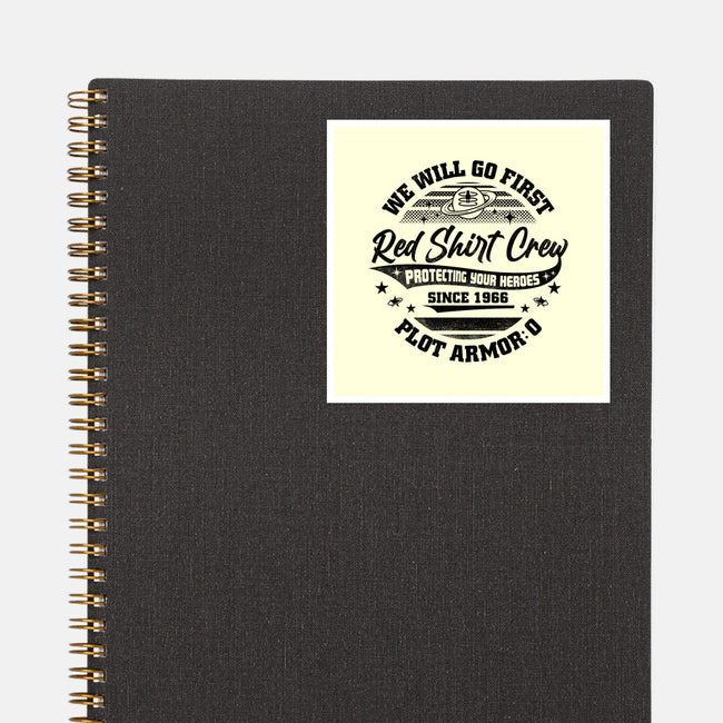 Red Shirt Crew-None-Glossy-Sticker-rocketman_art