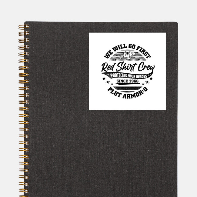 Red Shirt Crew-None-Glossy-Sticker-rocketman_art