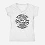 Red Shirt Crew-Womens-V-Neck-Tee-rocketman_art