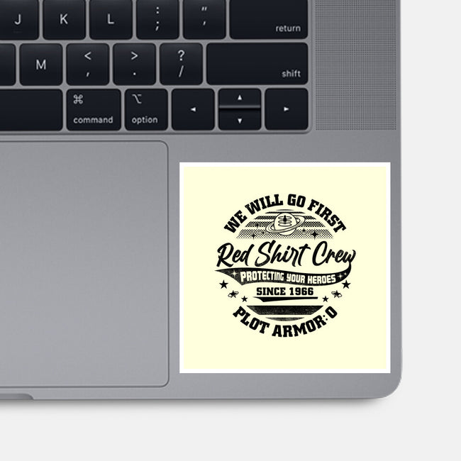 Red Shirt Crew-None-Glossy-Sticker-rocketman_art