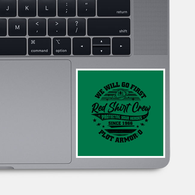 Red Shirt Crew-None-Glossy-Sticker-rocketman_art