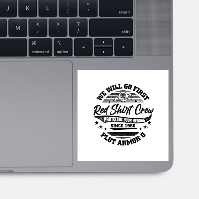 Red Shirt Crew-None-Glossy-Sticker-rocketman_art