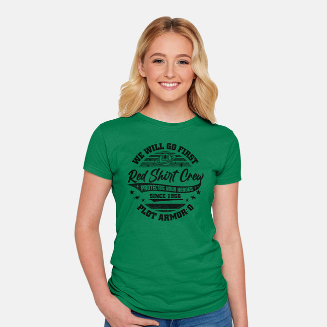 Red Shirt Crew-Womens-Fitted-Tee-rocketman_art