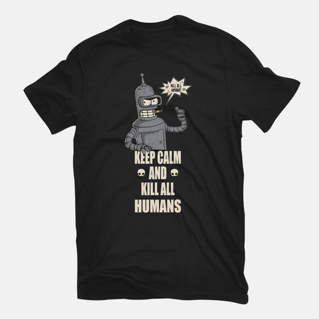 Calm And Kill-Unisex-Basic-Tee-turborat14