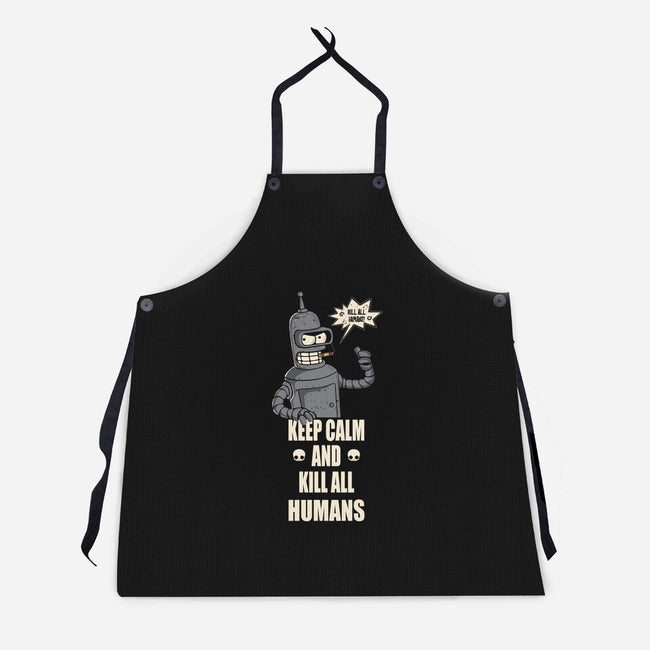 Calm And Kill-Unisex-Kitchen-Apron-turborat14