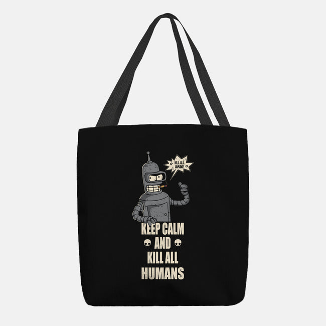 Calm And Kill-None-Basic Tote-Bag-turborat14