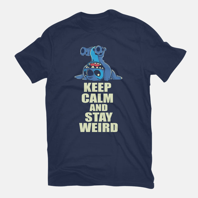 Keep Calm And Stay Weird-Mens-Basic-Tee-turborat14