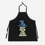 Keep Calm And Stay Weird-Unisex-Kitchen-Apron-turborat14