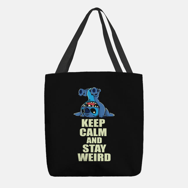 Keep Calm And Stay Weird-None-Basic Tote-Bag-turborat14