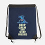 Keep Calm And Stay Weird-None-Drawstring-Bag-turborat14