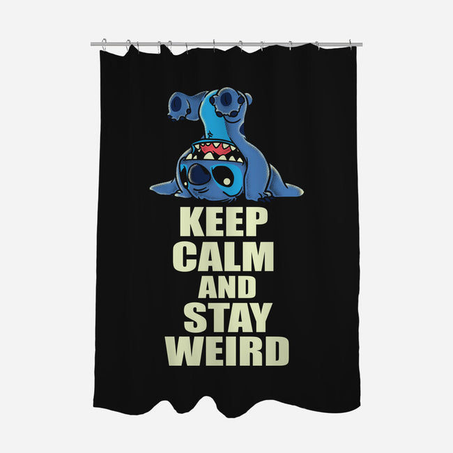 Keep Calm And Stay Weird-None-Polyester-Shower Curtain-turborat14