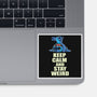 Keep Calm And Stay Weird-None-Glossy-Sticker-turborat14