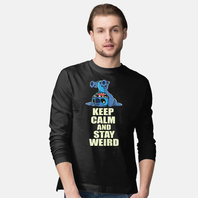 Keep Calm And Stay Weird-Mens-Long Sleeved-Tee-turborat14