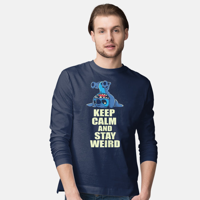 Keep Calm And Stay Weird-Mens-Long Sleeved-Tee-turborat14