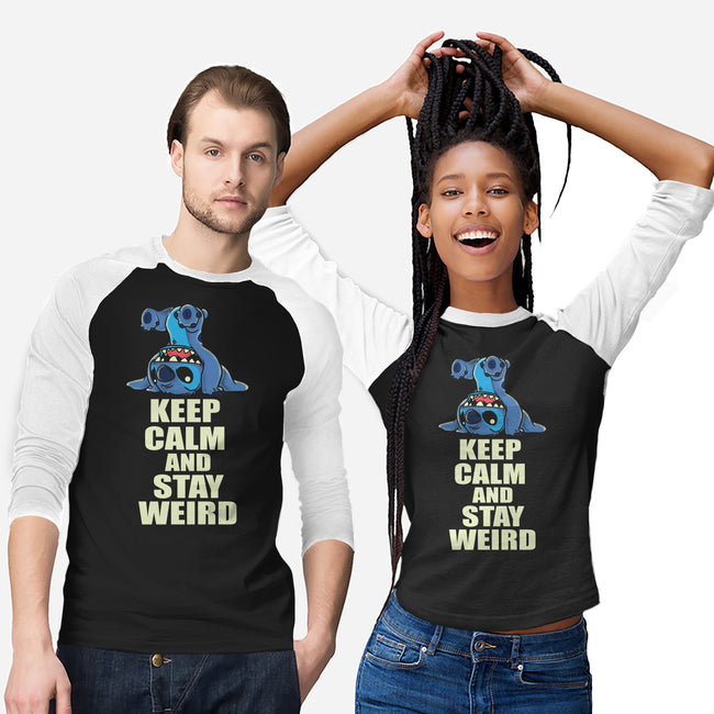 Keep Calm And Stay Weird-Unisex-Baseball-Tee-turborat14